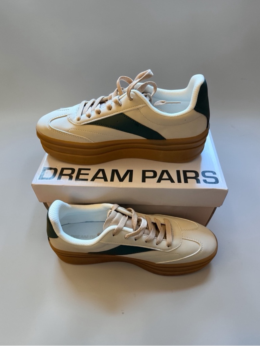 Dream Pairs Women’s Platform Sneakers Walking Val Tennis Casual Shoes Size 8
